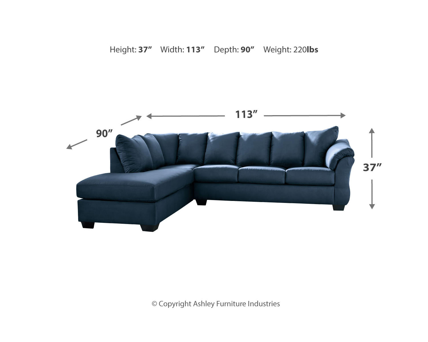 Darcy 2-Piece Sectional with Ottoman