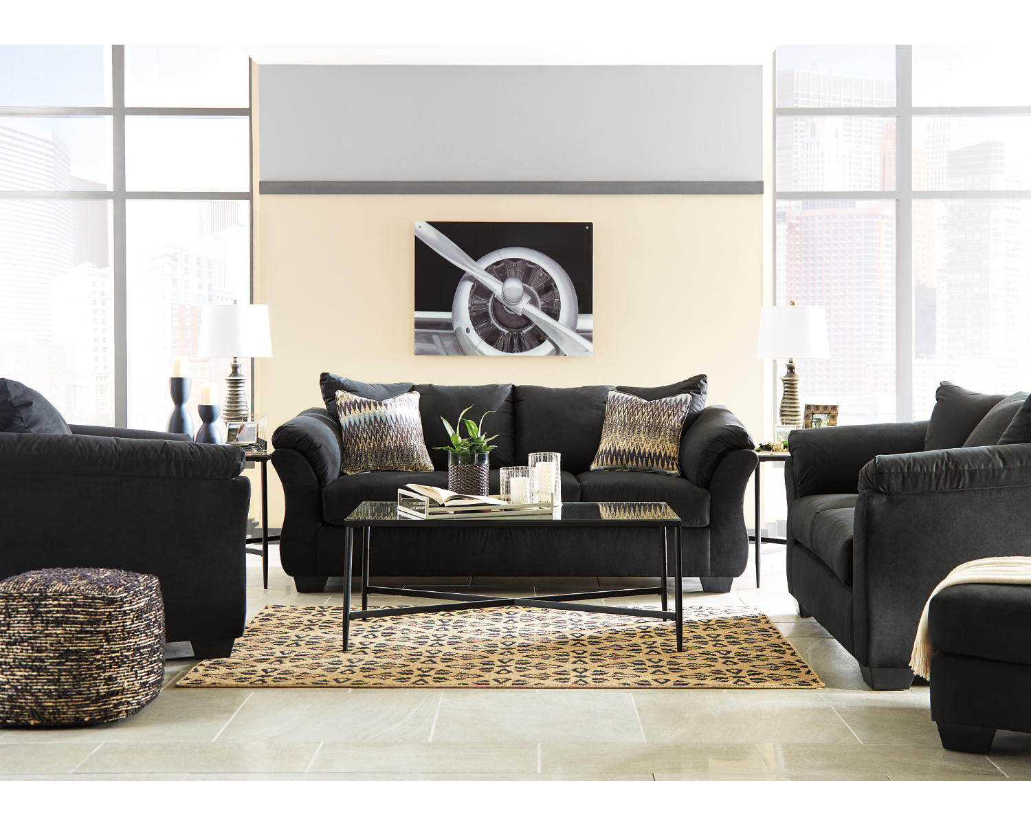Darcy Sofa and Ottoman