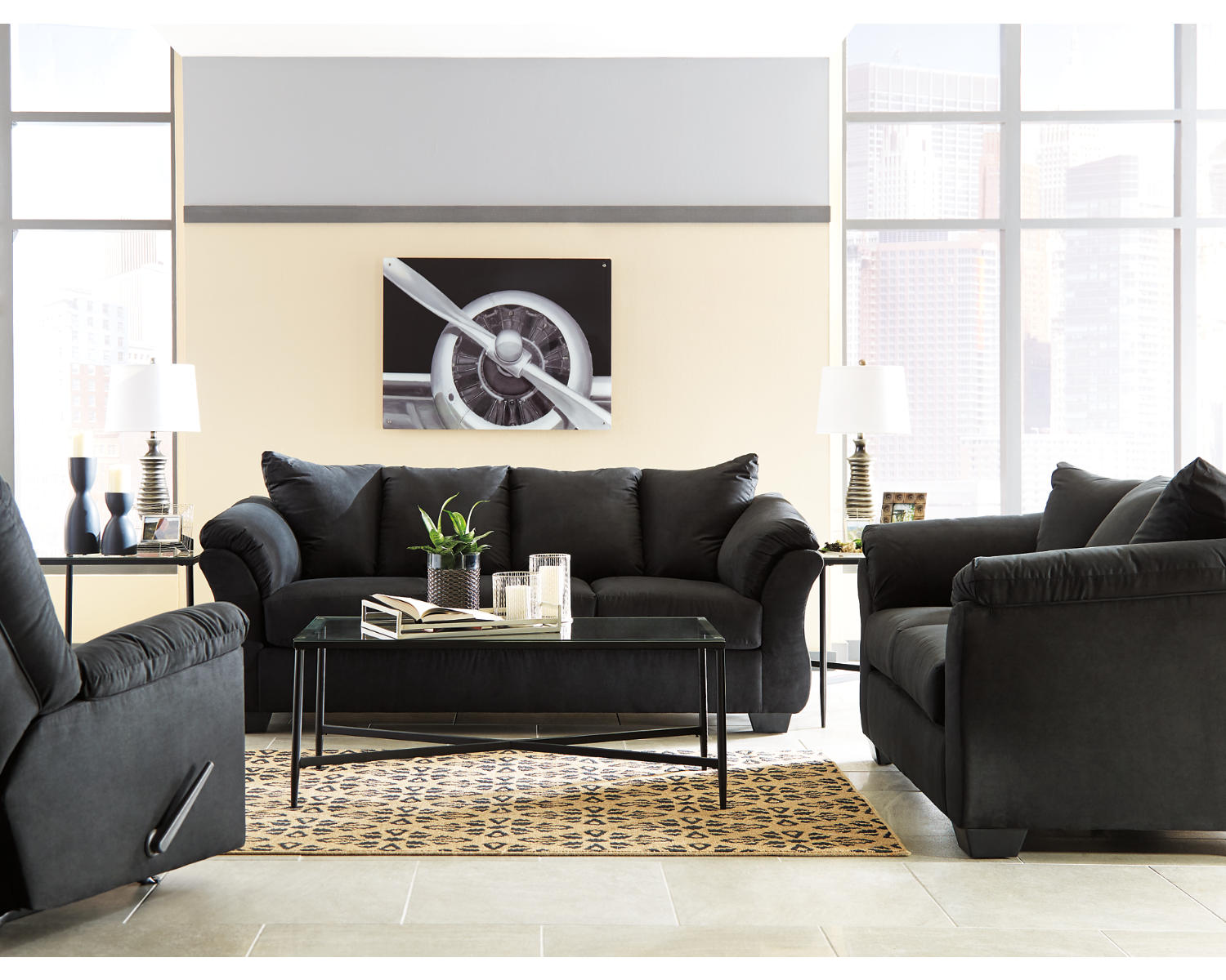 Darcy Sofa, Loveseat and Recliner