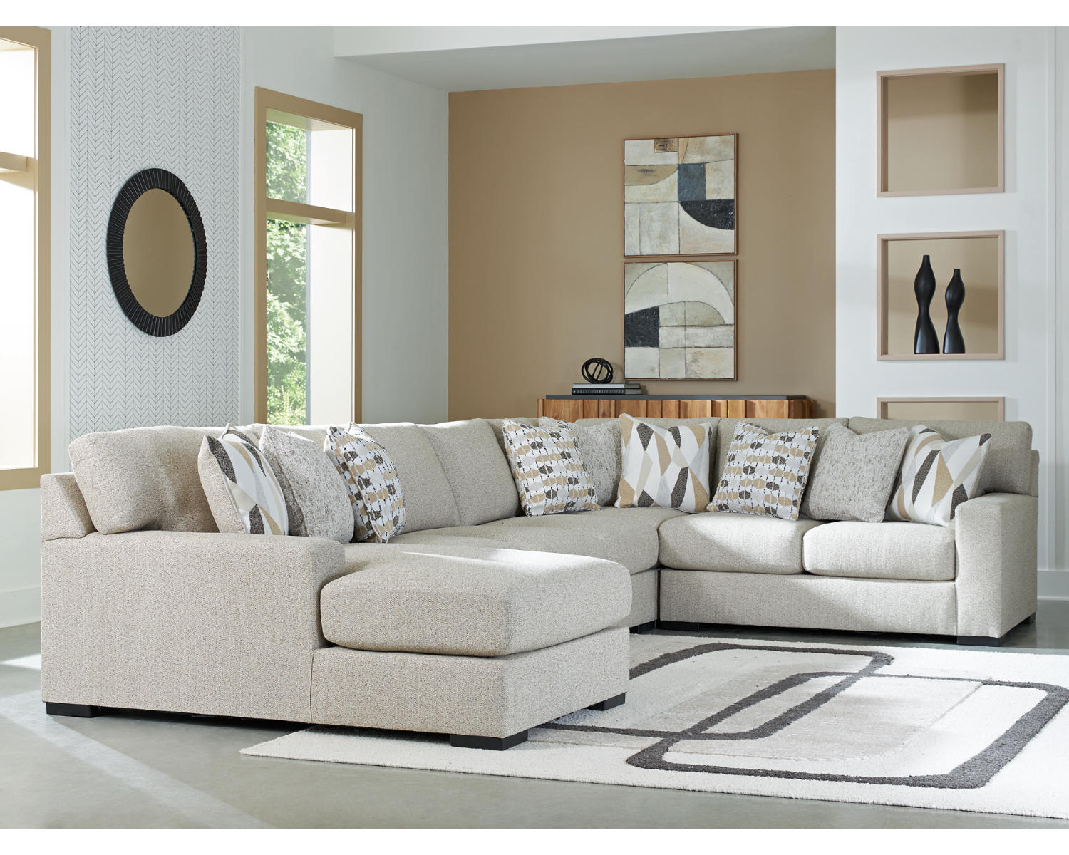 Laurelgrove 5-Piece Sectional with Chaise