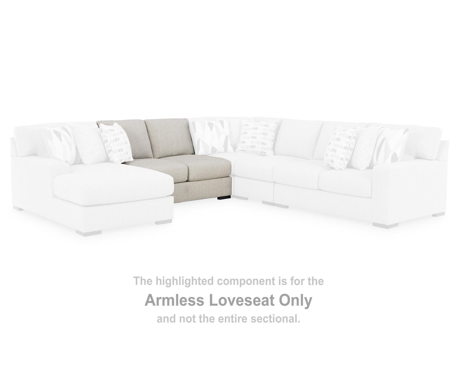 Laurelgrove Armless Loveseat