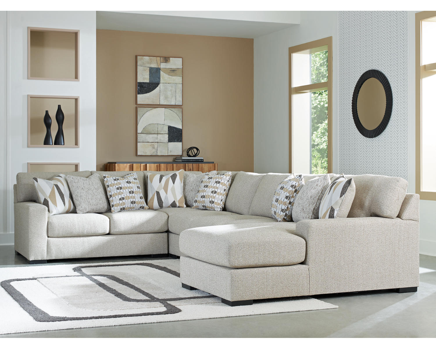 Laurelgrove 5-Piece Sectional with Chaise