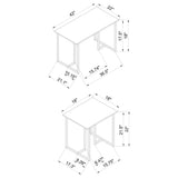Juego de mesa de centro Nyla de 3 piezas de madera de ingeniería, gris desgastado