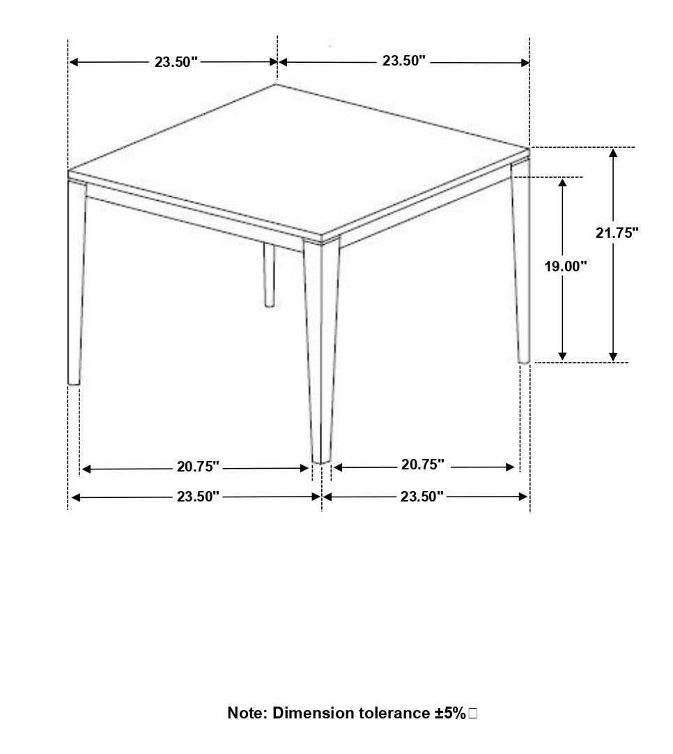 Mesa auxiliar cuadrada de imitación de mármol Mozzi en gris y negro