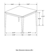 Mesa auxiliar cuadrada de imitación de mármol Mozzi en gris y negro