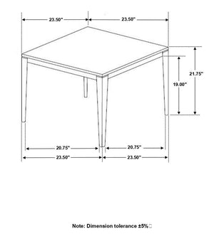 Mesa auxiliar cuadrada de imitación de mármol Mozzi en gris y negro