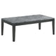 Mesa de centro rectangular de imitación de mármol Mozzi en gris y negro