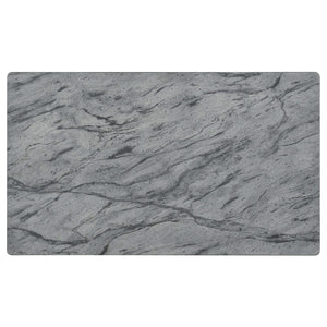Mesa de centro rectangular de imitación de mármol Mozzi en gris y negro