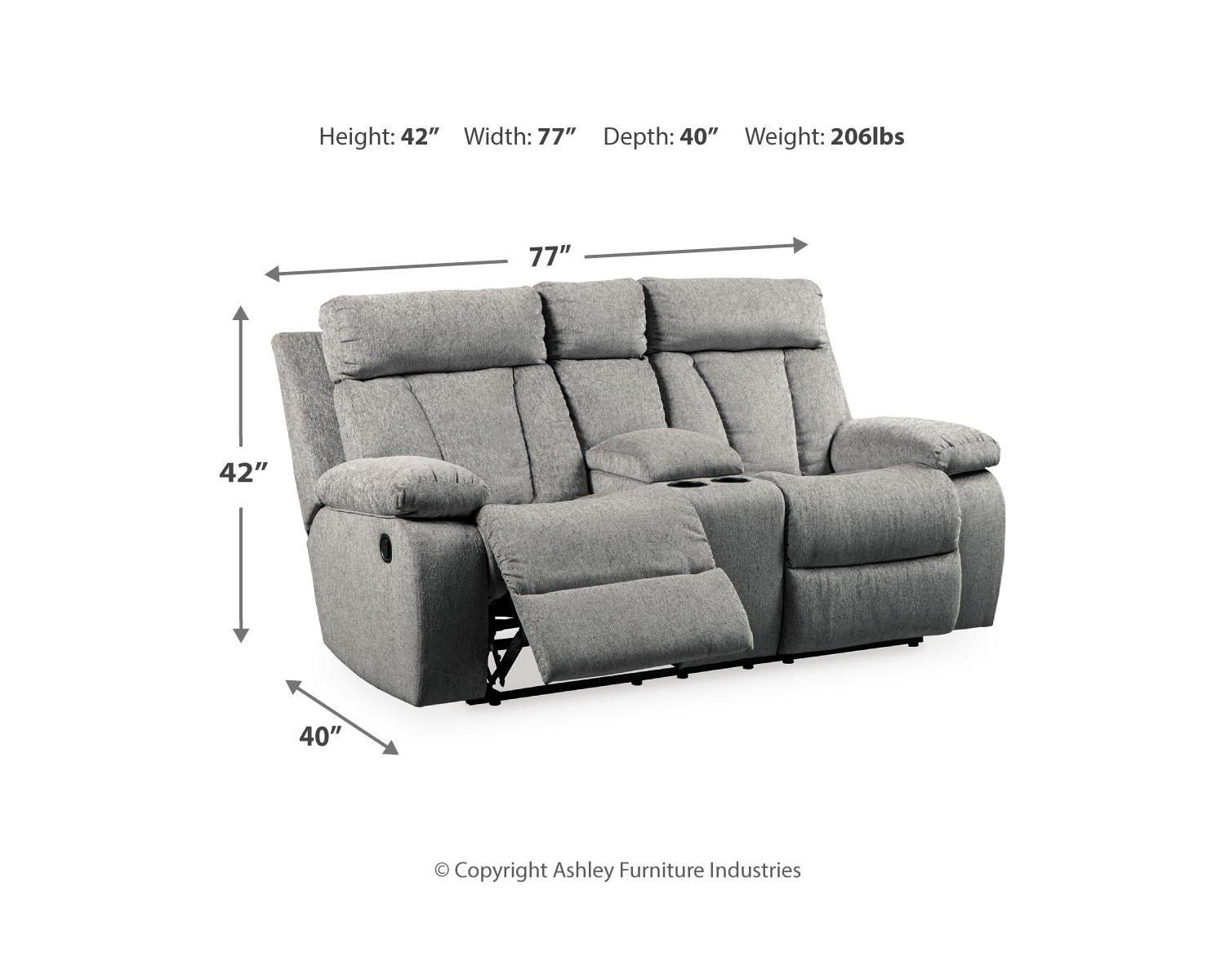Mitchiner Reclining Sofa and Loveseat with 2 Recliners