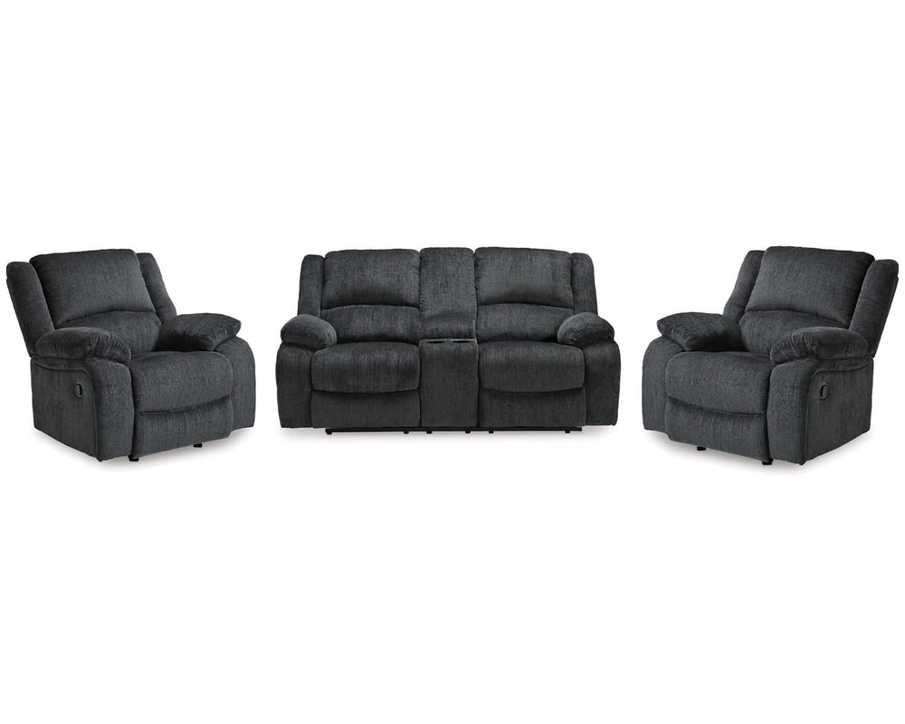 Draycoll Reclining Loveseat and 2 Recliners
