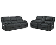 Draycoll Power Reclining Sofa and Loveseat