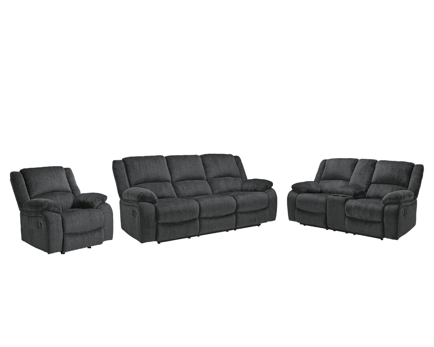 Draycoll Reclining Sofa, Loveseat and Recliner