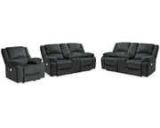Draycoll 2 Power Reclining Loveseats and Recliner