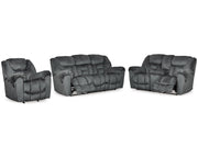 Capehorn Reclining Sofa, Loveseat and Recliner