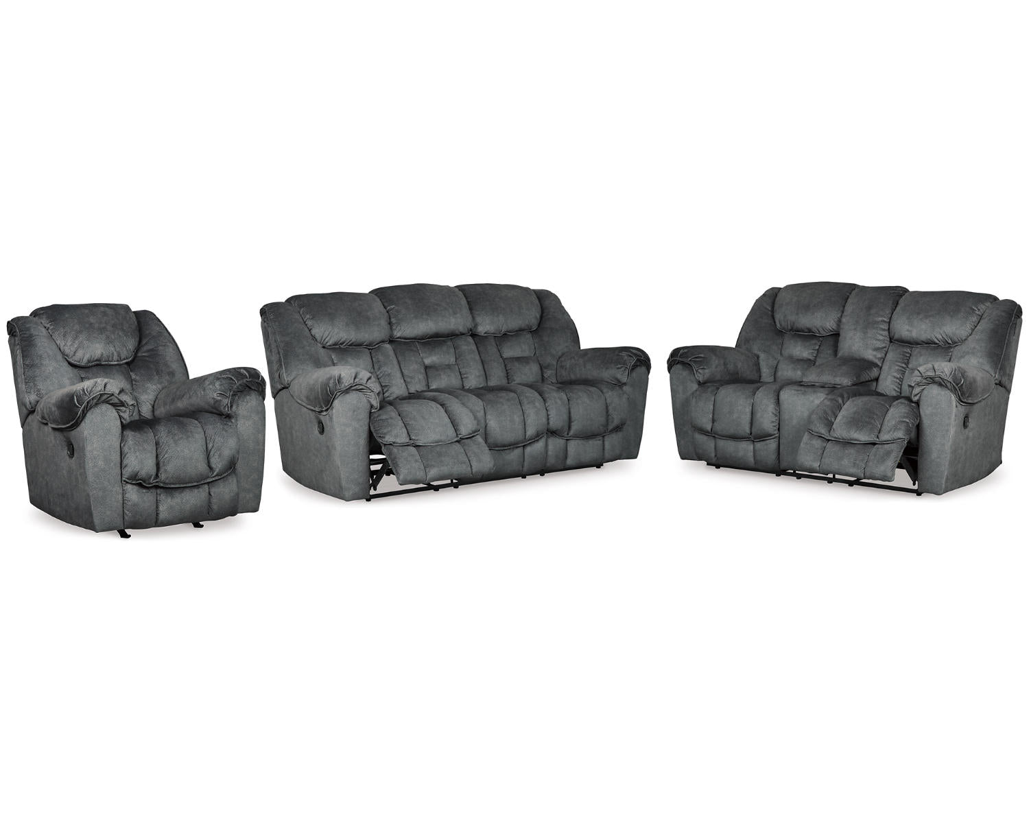 Capehorn Reclining Sofa, Loveseat and Recliner