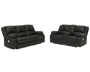 Calderwell Power Reclining Sofa and Loveseat