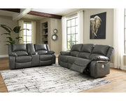 Calderwell Power Reclining Sofa and Manual Reclining Loveseat