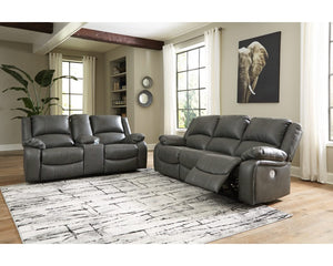 Sofá reclinable eléctrico y loveseat reclinable manual Calderwell
