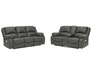 Calderwell Power Reclining Sofa and Loveseat