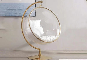 Lia Acrylic Swing Accent Chair