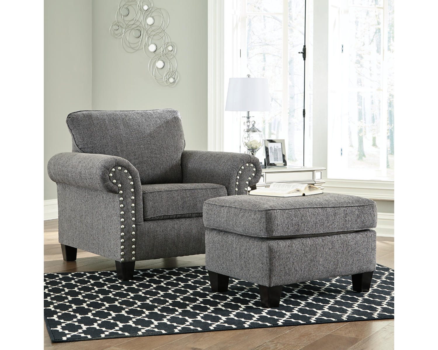 Agleno Chair and Ottoman