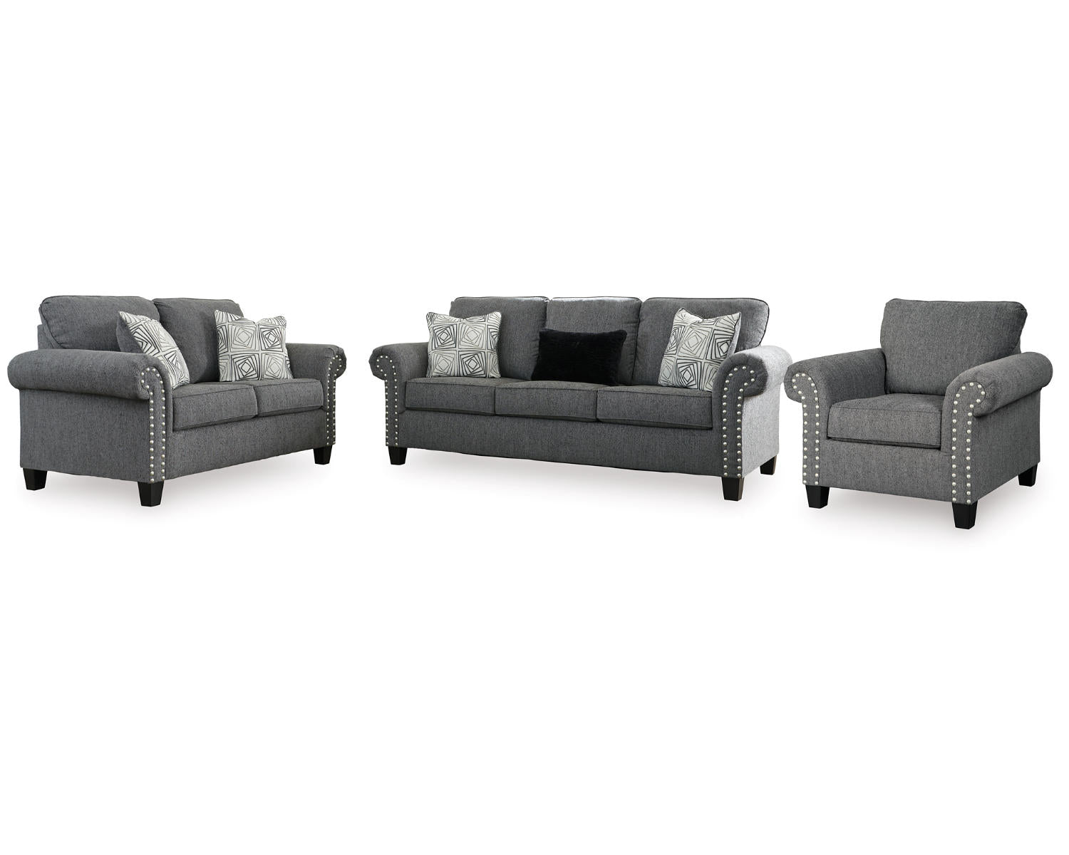 Agleno Sofa, Loveseat and Chair