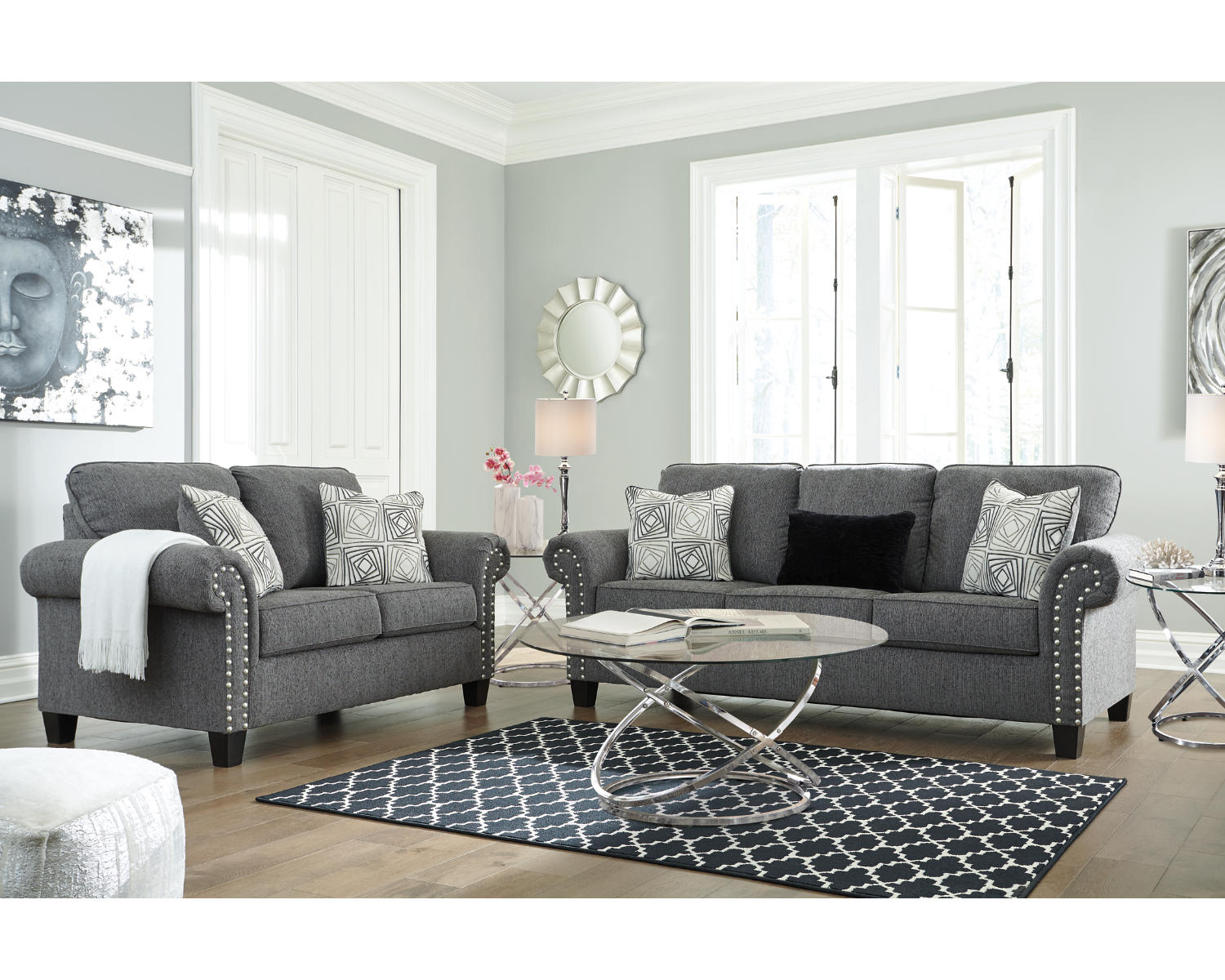 Agleno Sofa and Loveseat