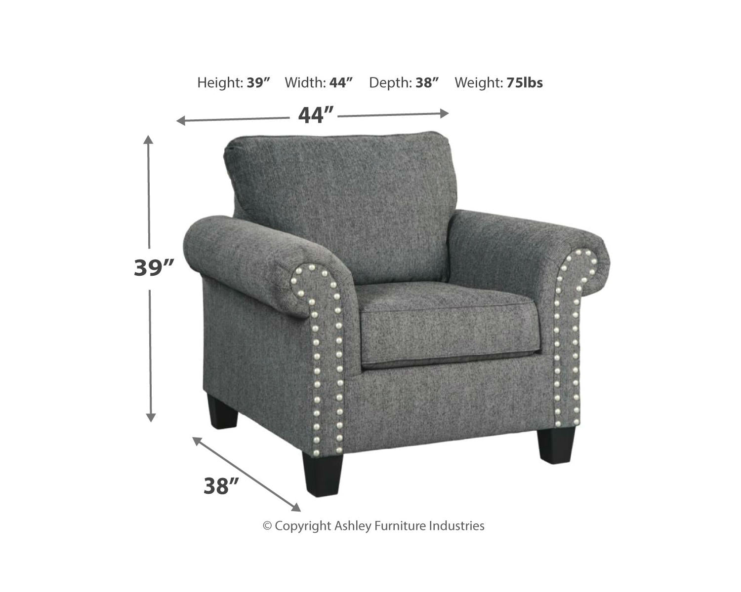 Agleno Chair and Ottoman
