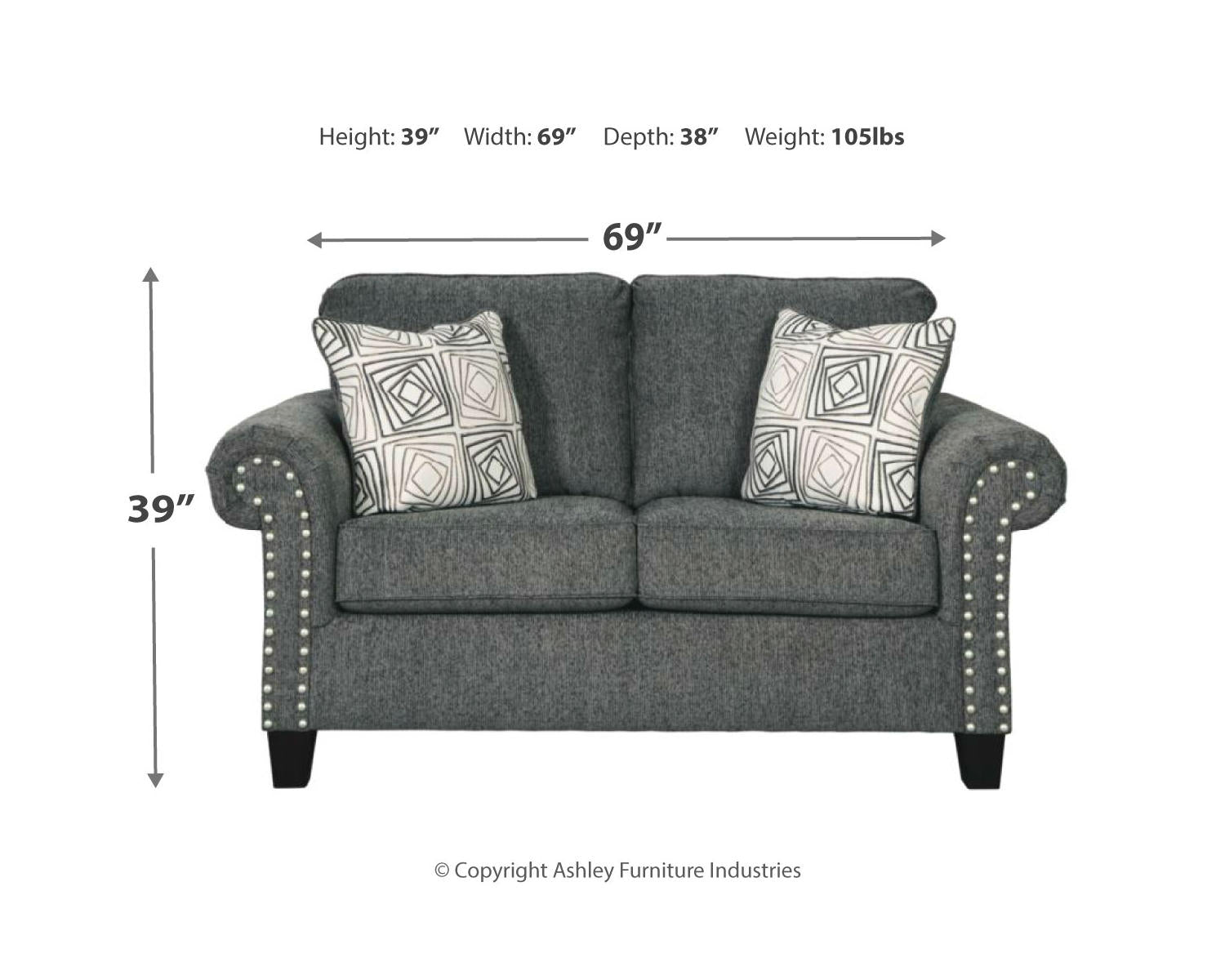 Agleno Sofa and Loveseat