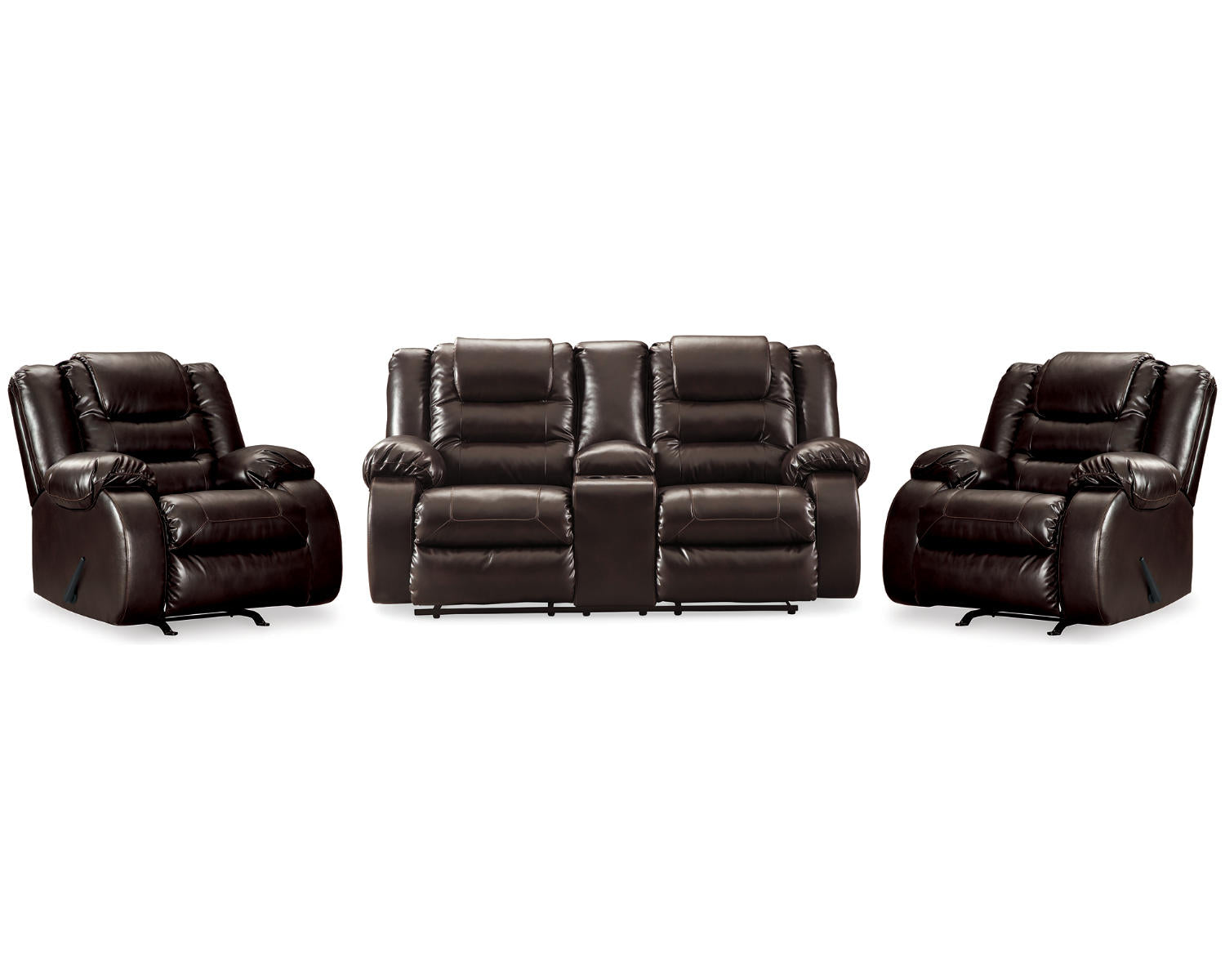 Vacherie Reclining Loveseat and 2 Recliners
