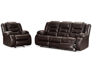 Sofá reclinable y sillón reclinable Vacherie