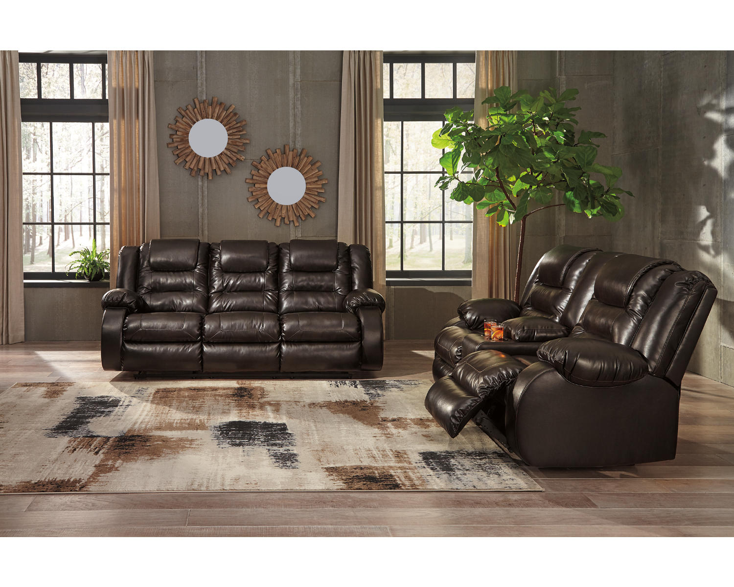 Vacherie Reclining Sofa, Power Loveseat and Recliner
