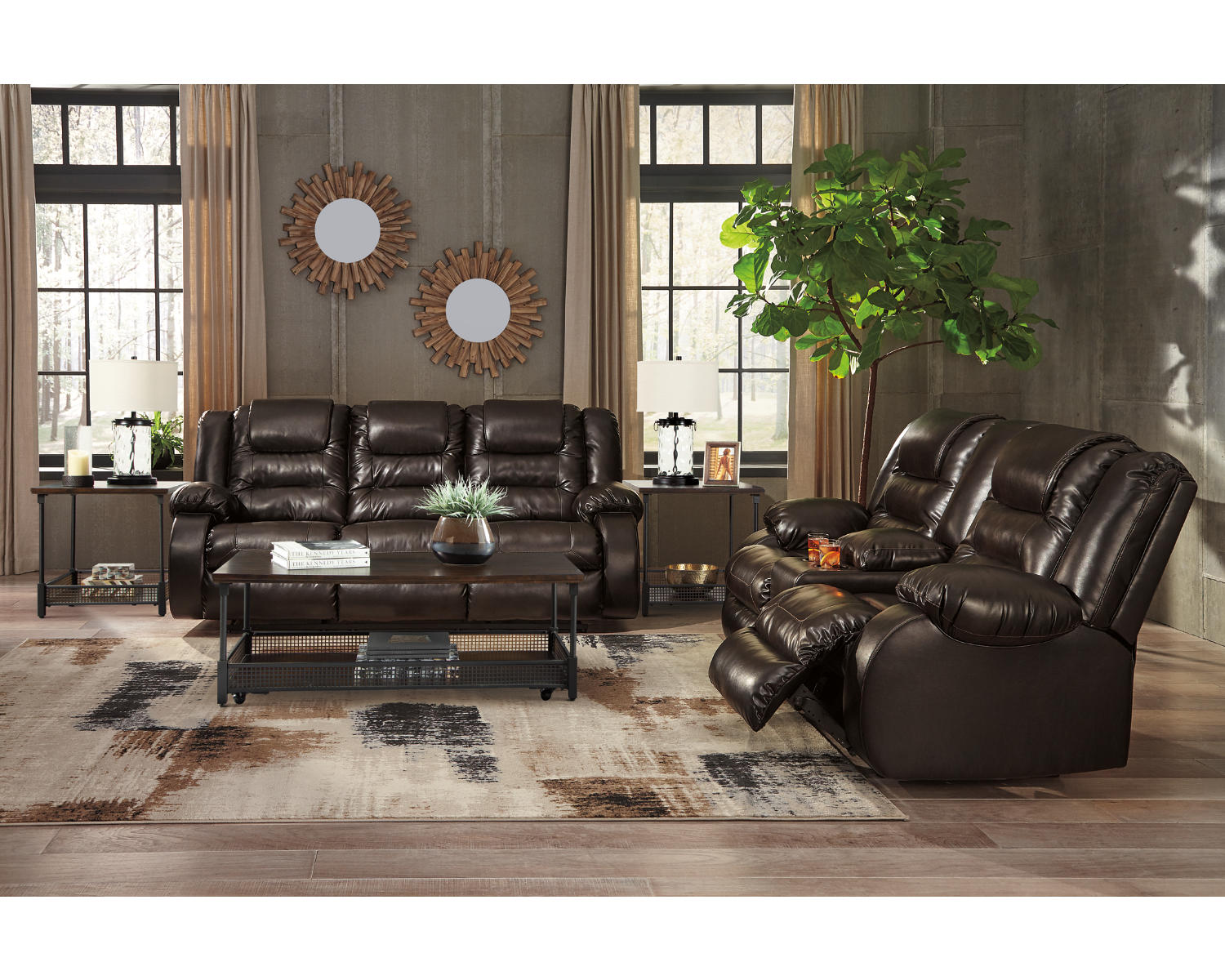 Vacherie Reclining Sofa and Loveseat