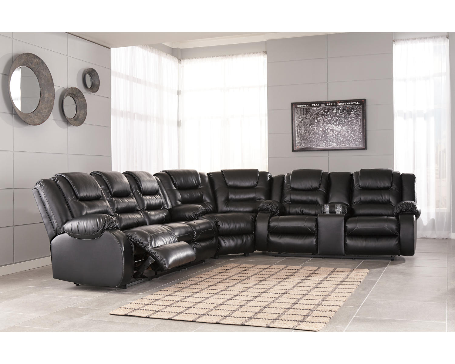 Vacherie 3-Piece Reclining Sectional