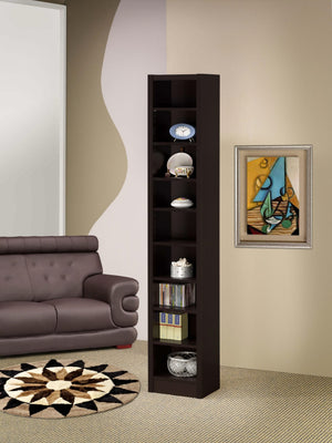 Librería Eliam Cappuccino de 71 pulgadas y 8 estantes