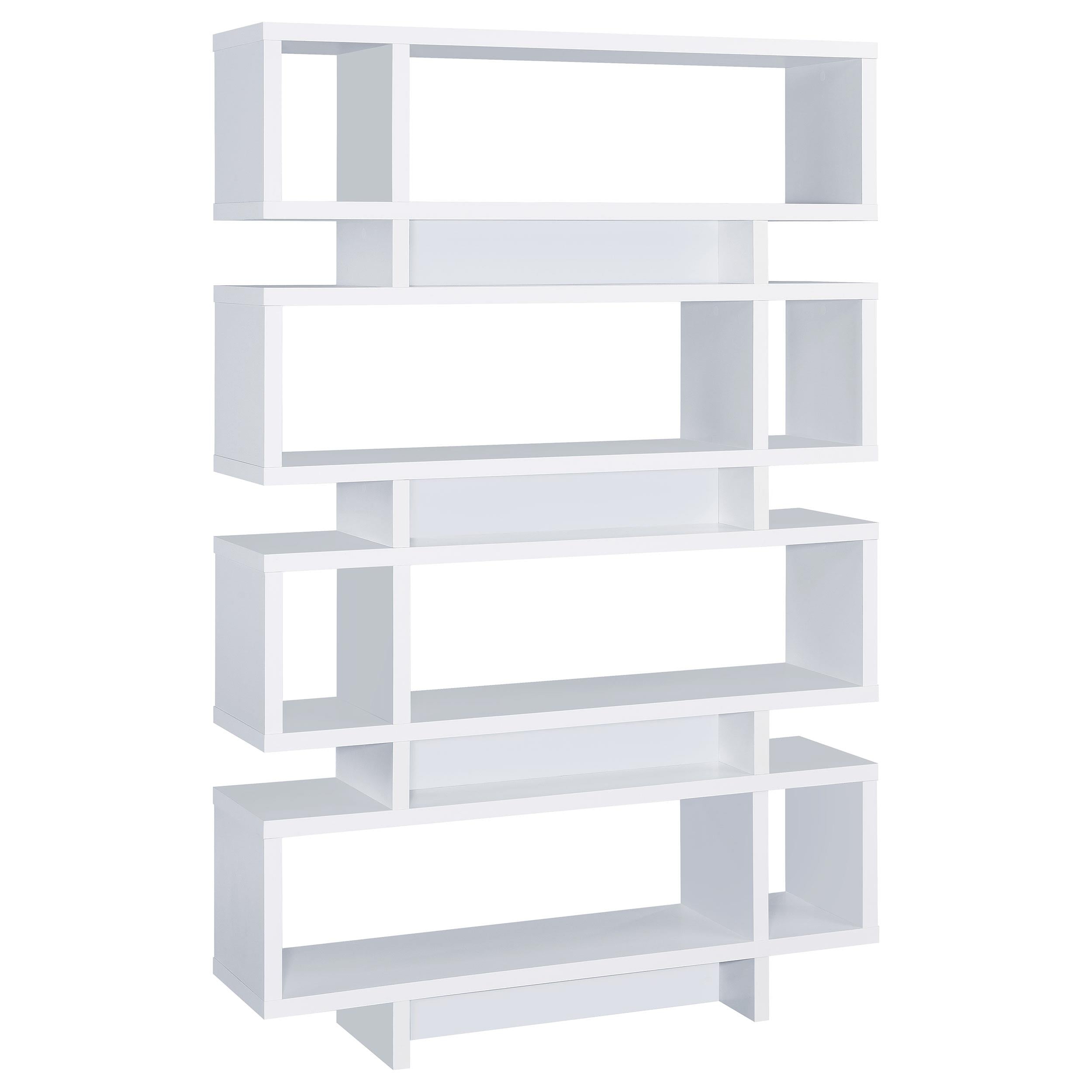 Reid 73-inch 4-shelf Bookshelf White