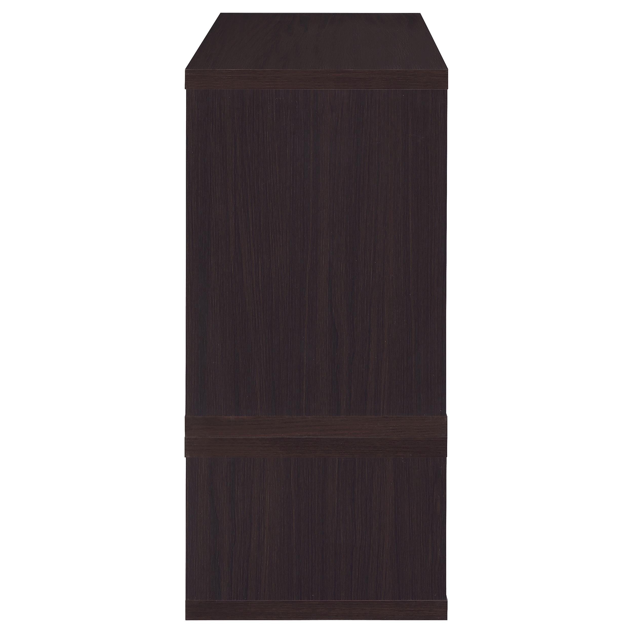 Velma Multipurpose TV Stand and Bookshelf Cappuccino