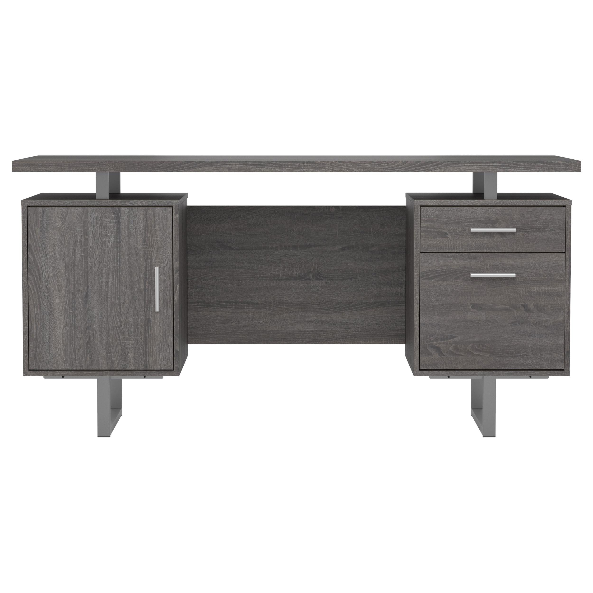 Lawtey 60-inch 2-drawer Office Computer Desk Weathered Grey