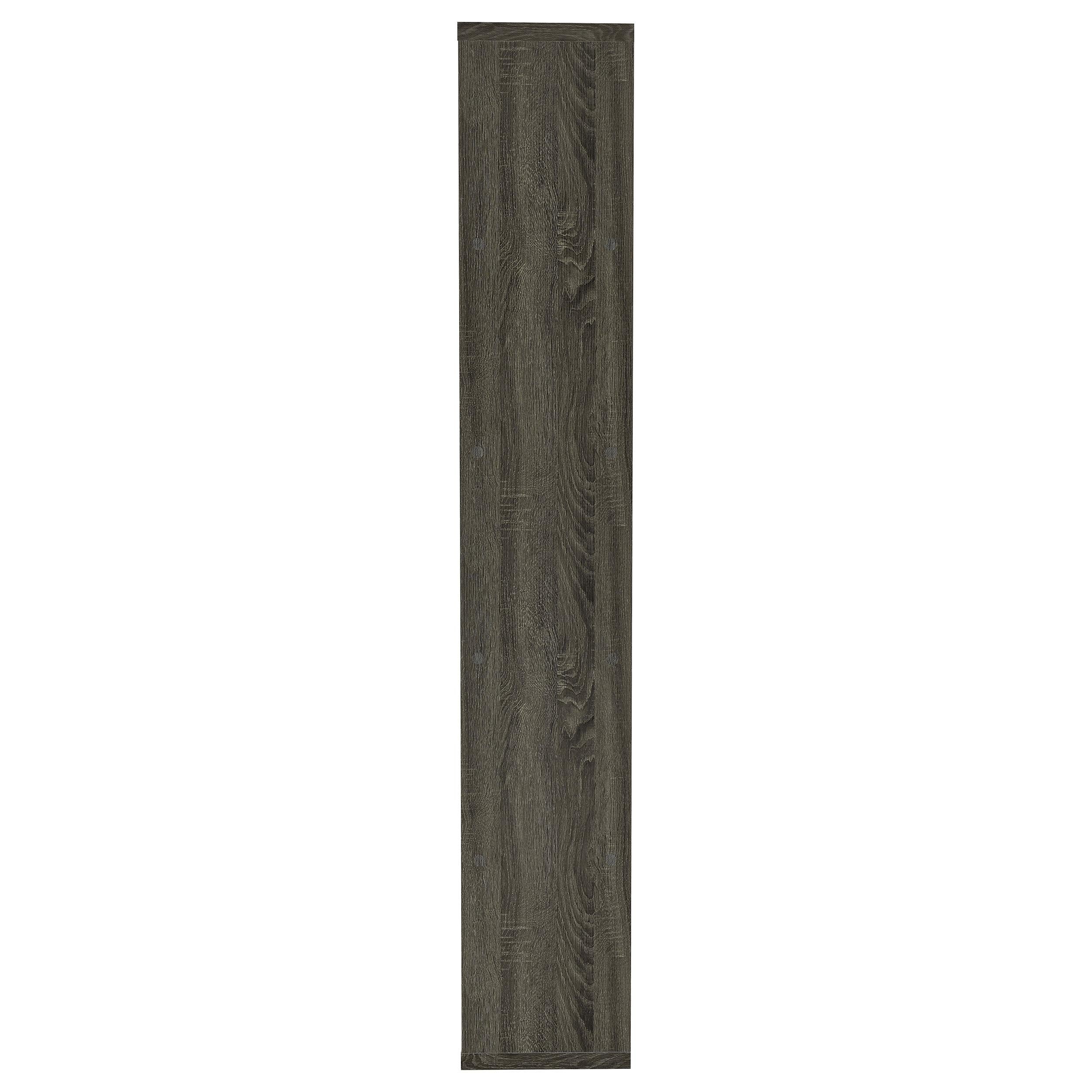 Harrison 71-inch 5-shelf Bookshelf Weathered Grey