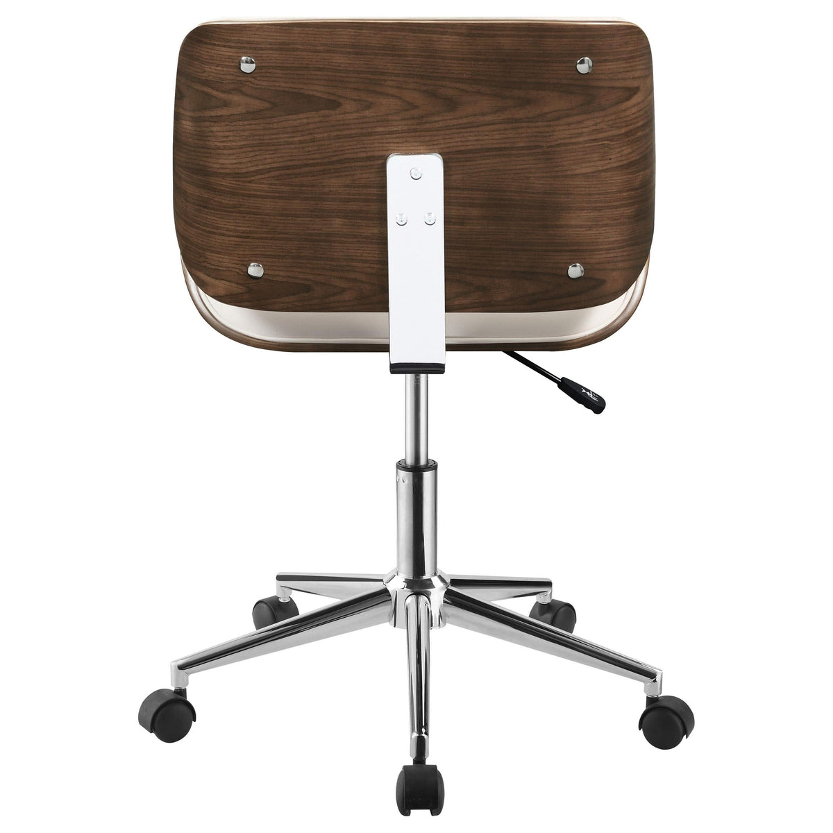 Silla de escritorio ajustable tapizada Addington color crudo