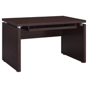 Russell 47-inch Computer Desk with Keyboard Tray Medium Oak