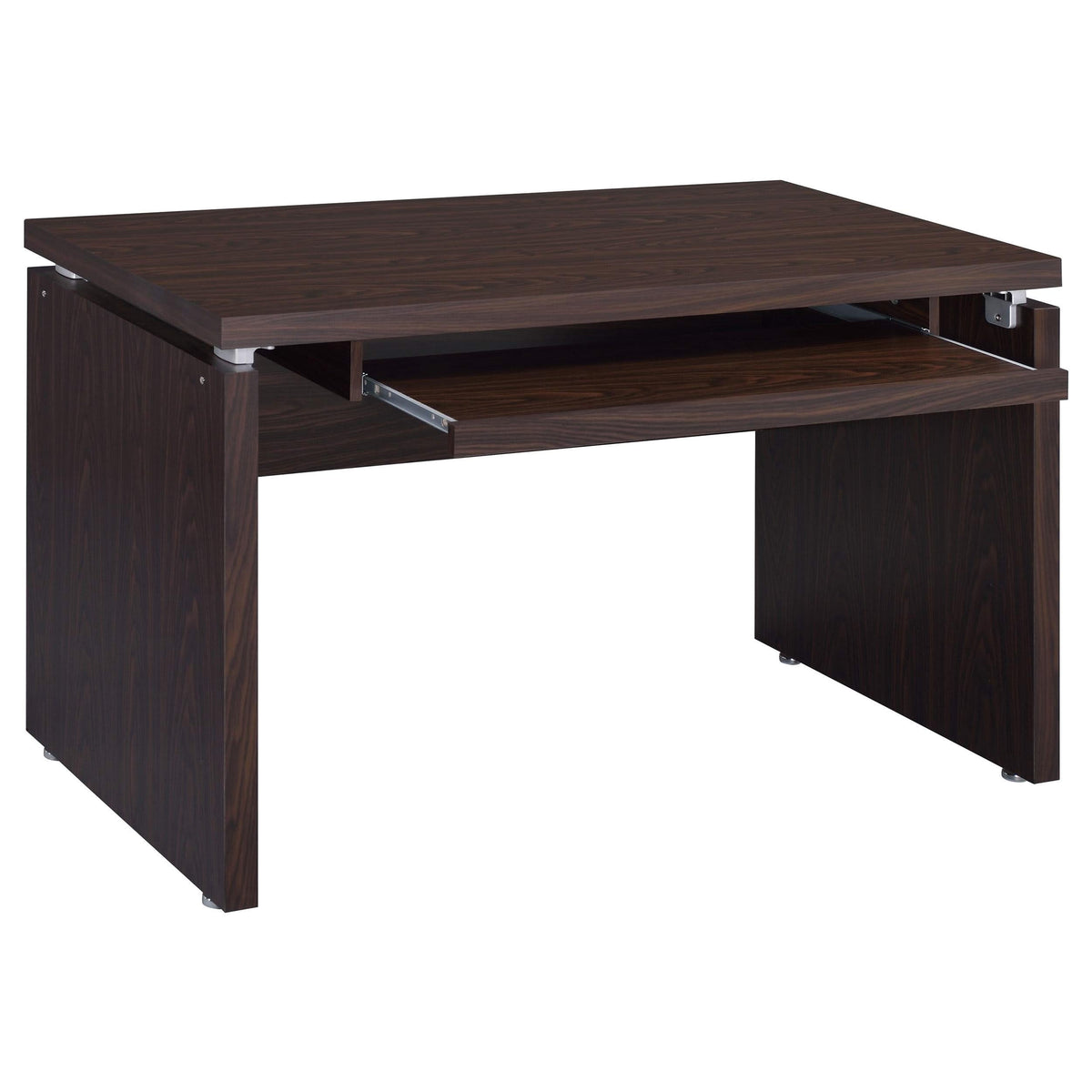 Russell 47-inch Computer Desk with Keyboard Tray Medium Oak
