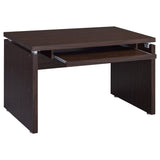 Russell 47-inch Computer Desk with Keyboard Tray Medium Oak