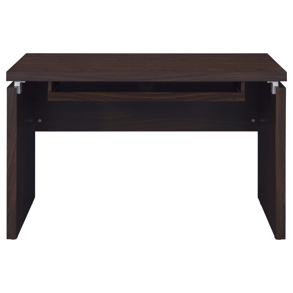 Russell 47-inch Computer Desk with Keyboard Tray Medium Oak