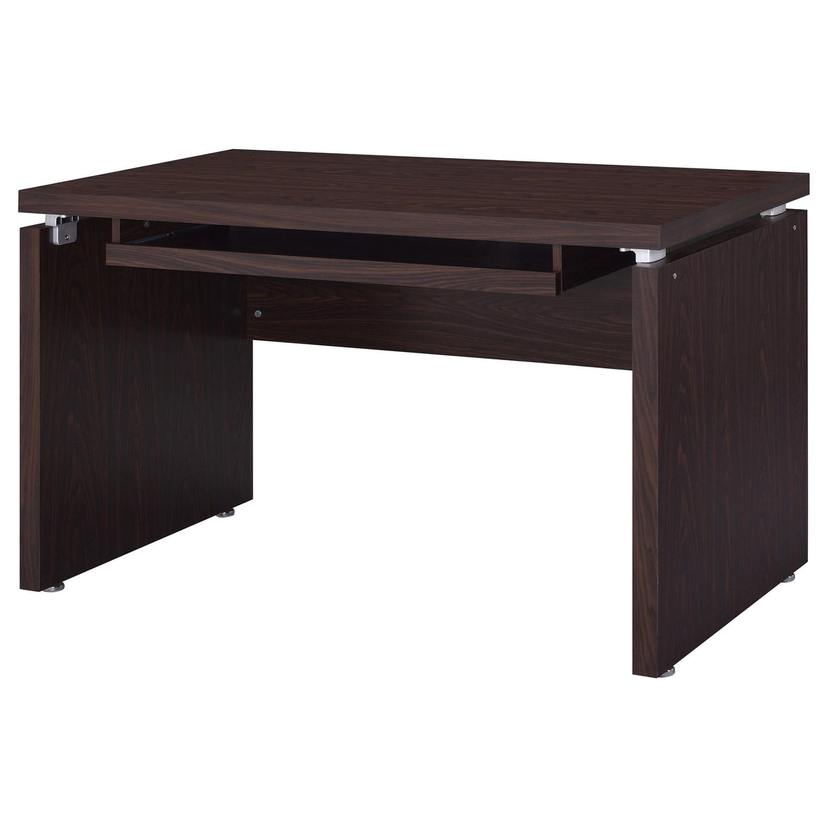 Russell 47-inch Computer Desk with Keyboard Tray Medium Oak