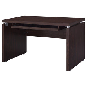 Russell 47-inch Computer Desk with Keyboard Tray Medium Oak
