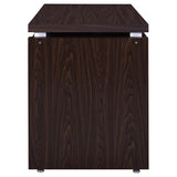 Russell 47-inch Computer Desk with Keyboard Tray Medium Oak