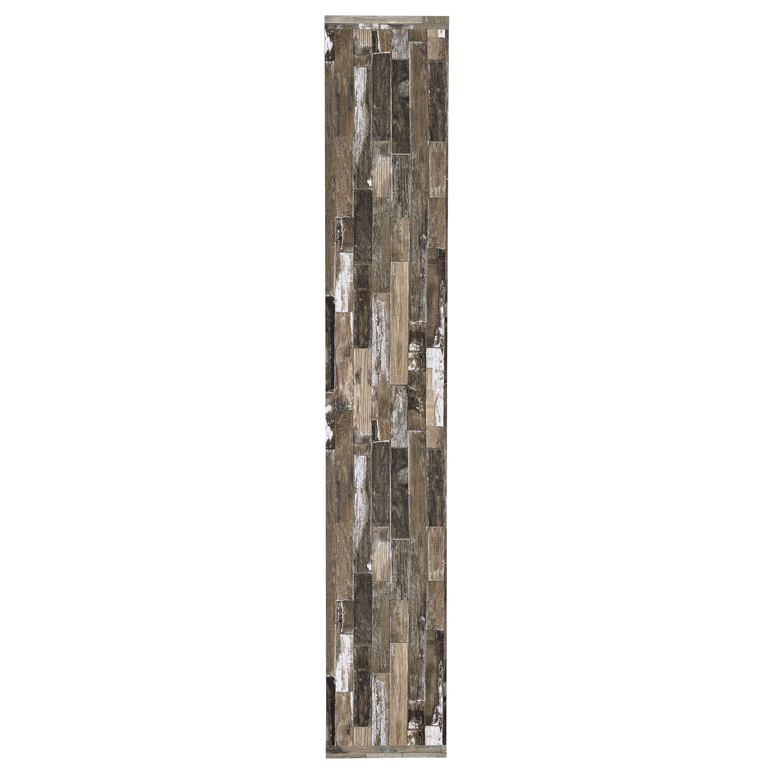 Joey 71-inch 5-shelf Bookshelf Weathered Brown