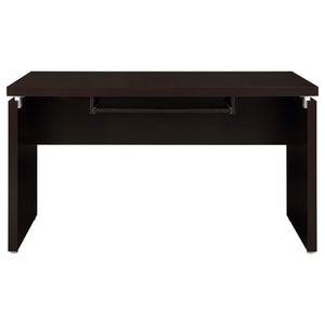 Skylar L-Shape Desk with Mobile File Cabinet Cappuccino