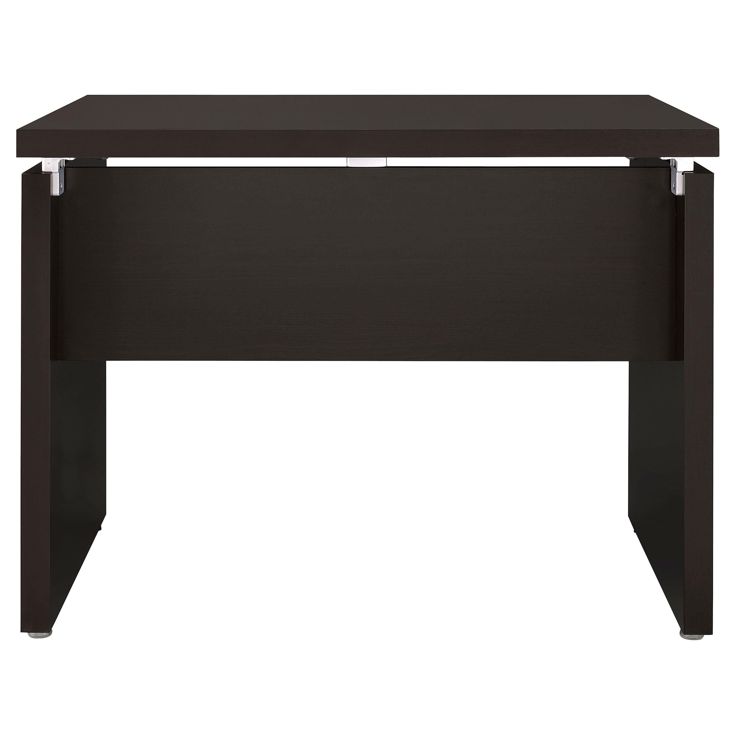 Skylar 83-inch L-Shaped Office Computer Desk Cappuccino